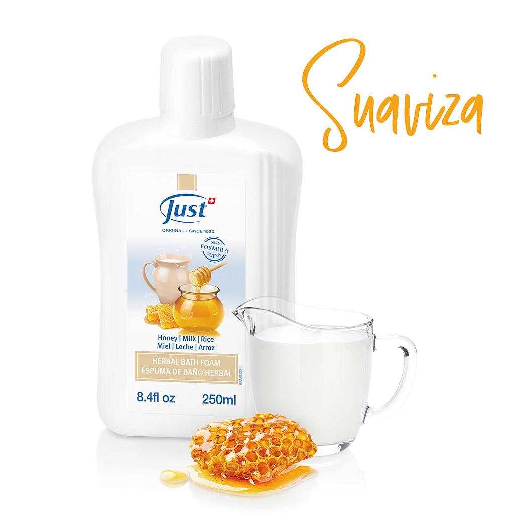 Espuma para baño con Leche,Miel y Arroz 250 ml